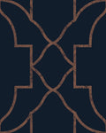 Versailles Navy Wallpaper