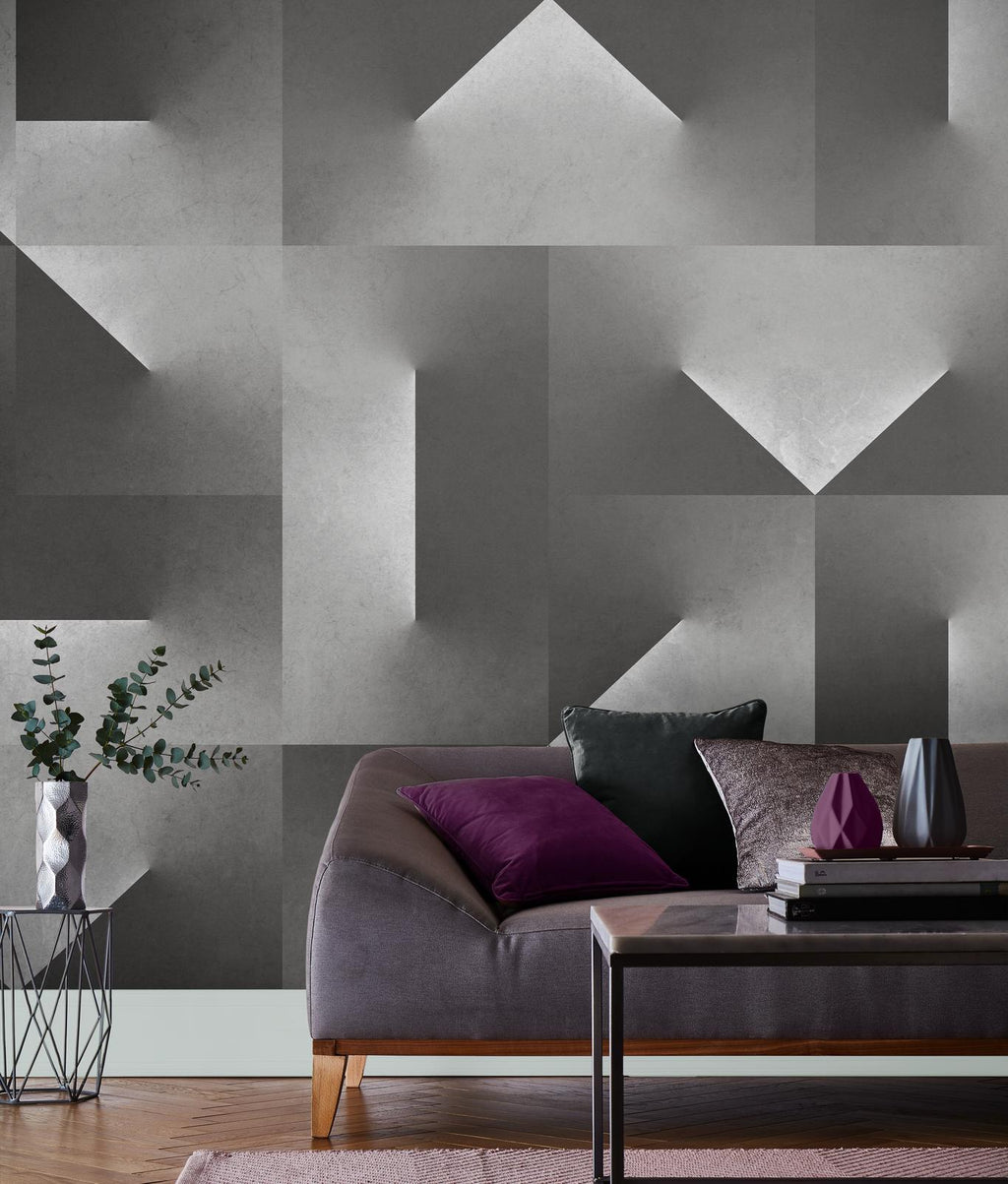 Capture Grey Bespoke Mural