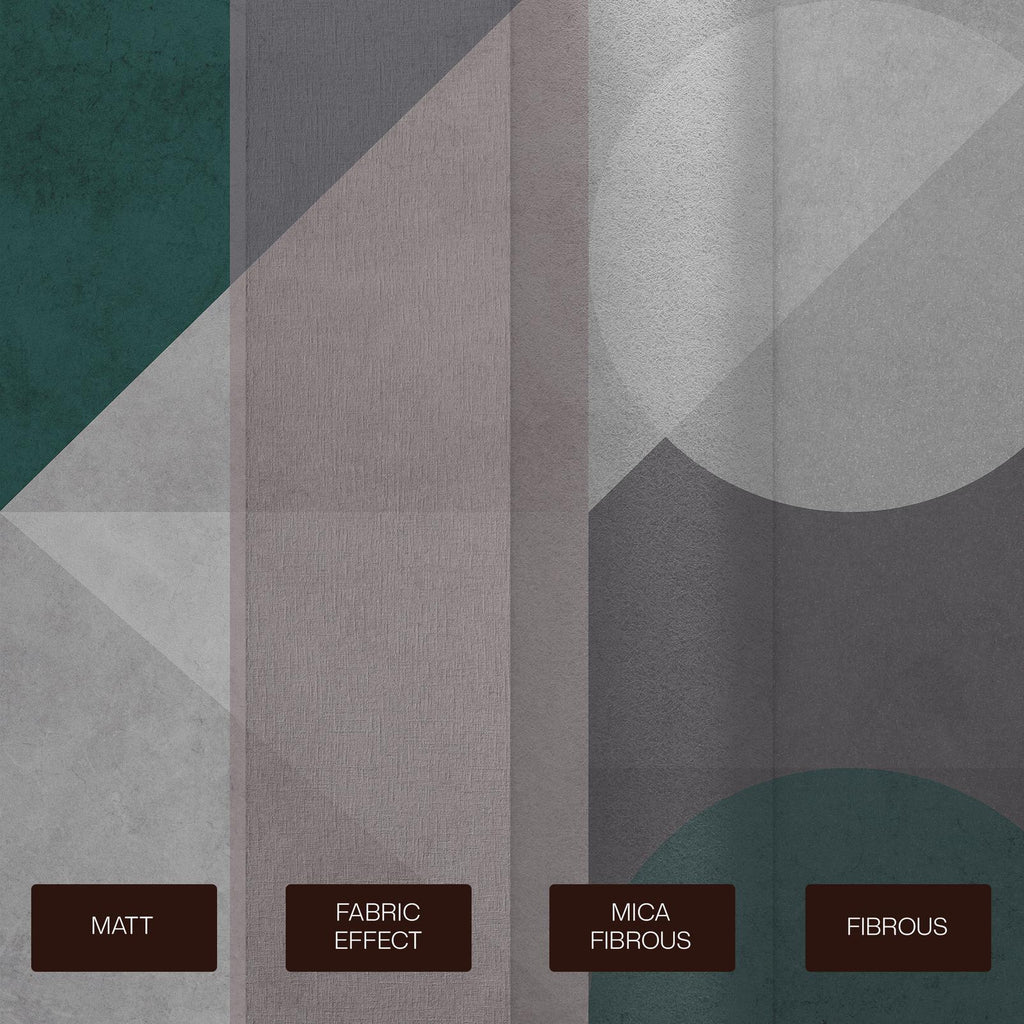 Abstract Geo Pink & Green Bespoke Mural