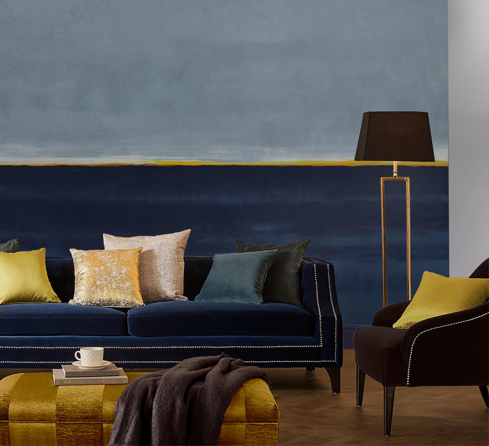 The Horizon Blue Bespoke Mural