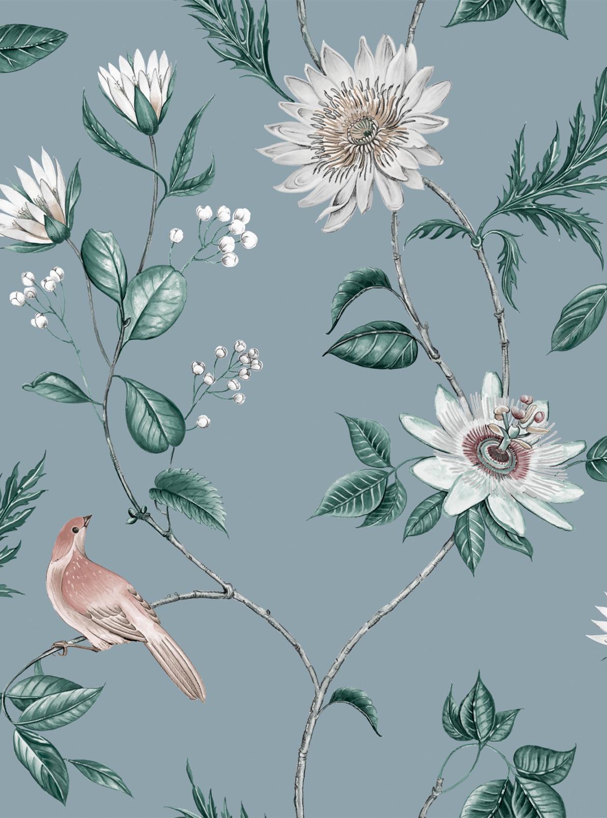 Nuit Sky Blue Wallpaper