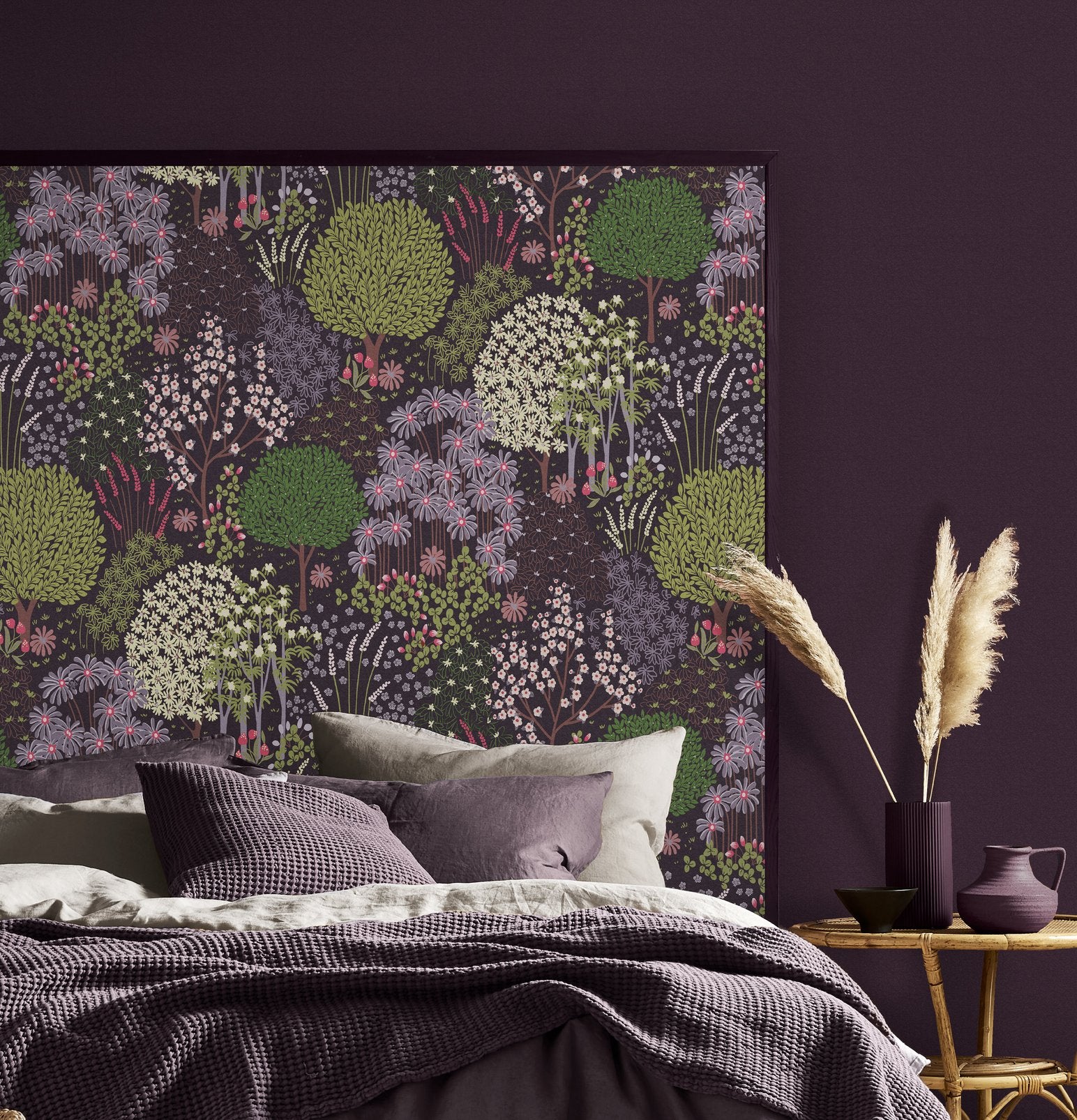 Fable Plum Wallpaper