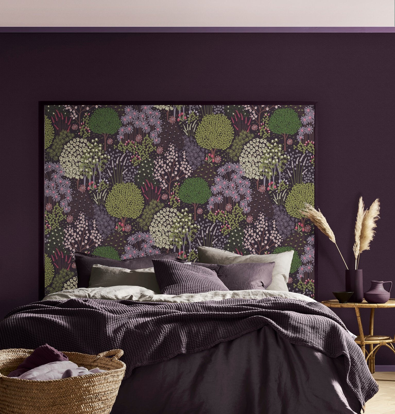 Fable Plum Wallpaper