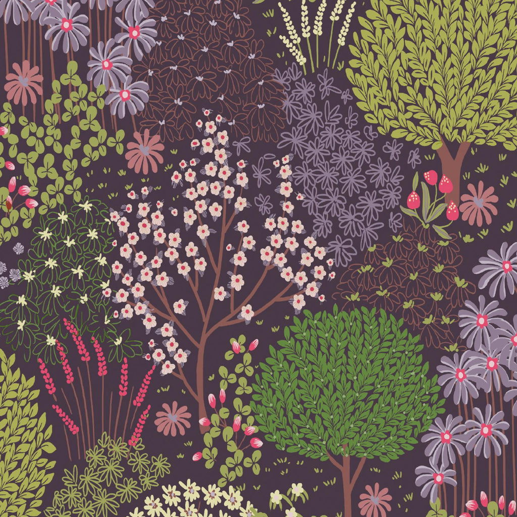 Fable Plum Wallpaper