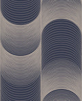 Eclipse Navy & Pale Gold Wallpaper