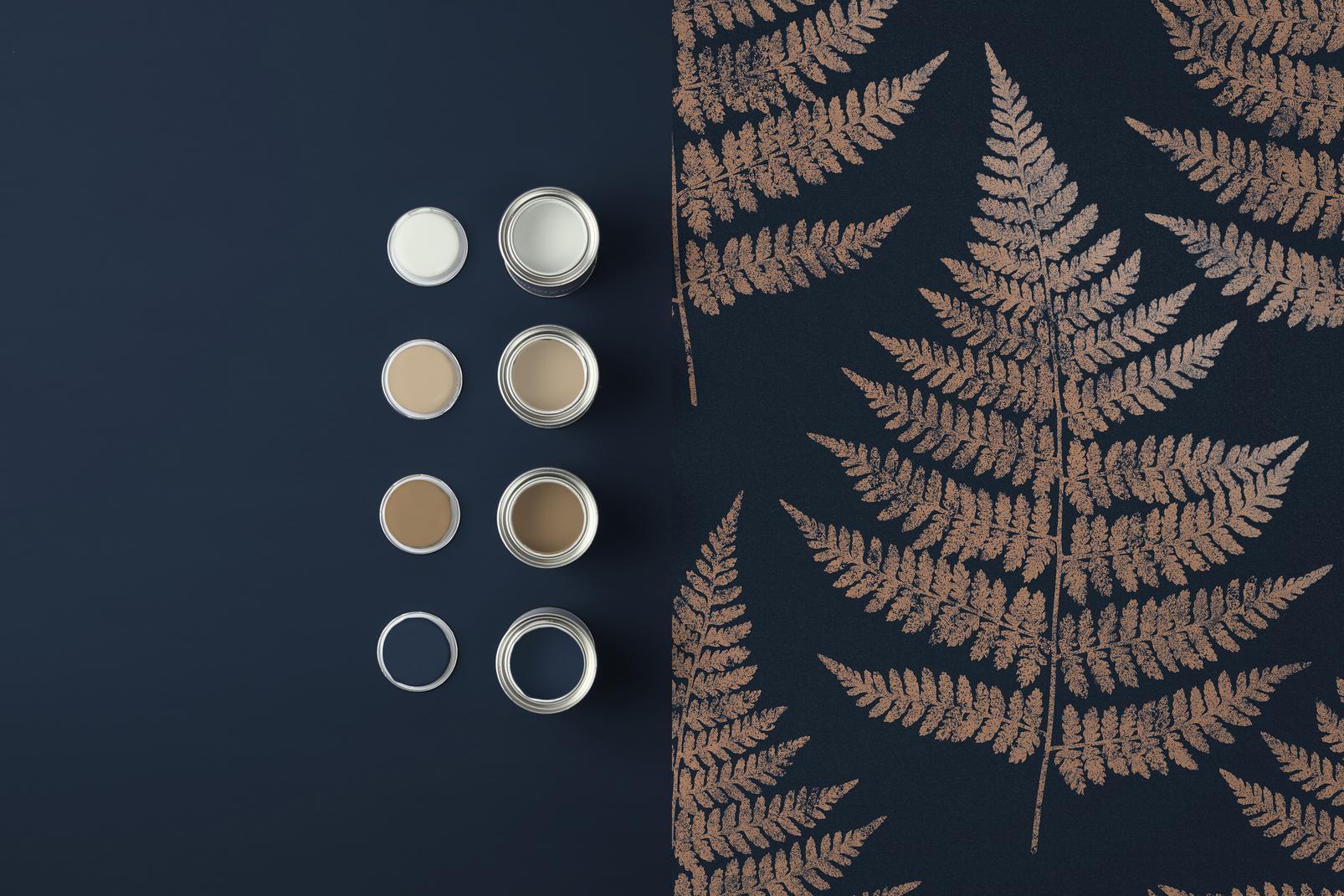 Royal Fern Dusk Wallpaper