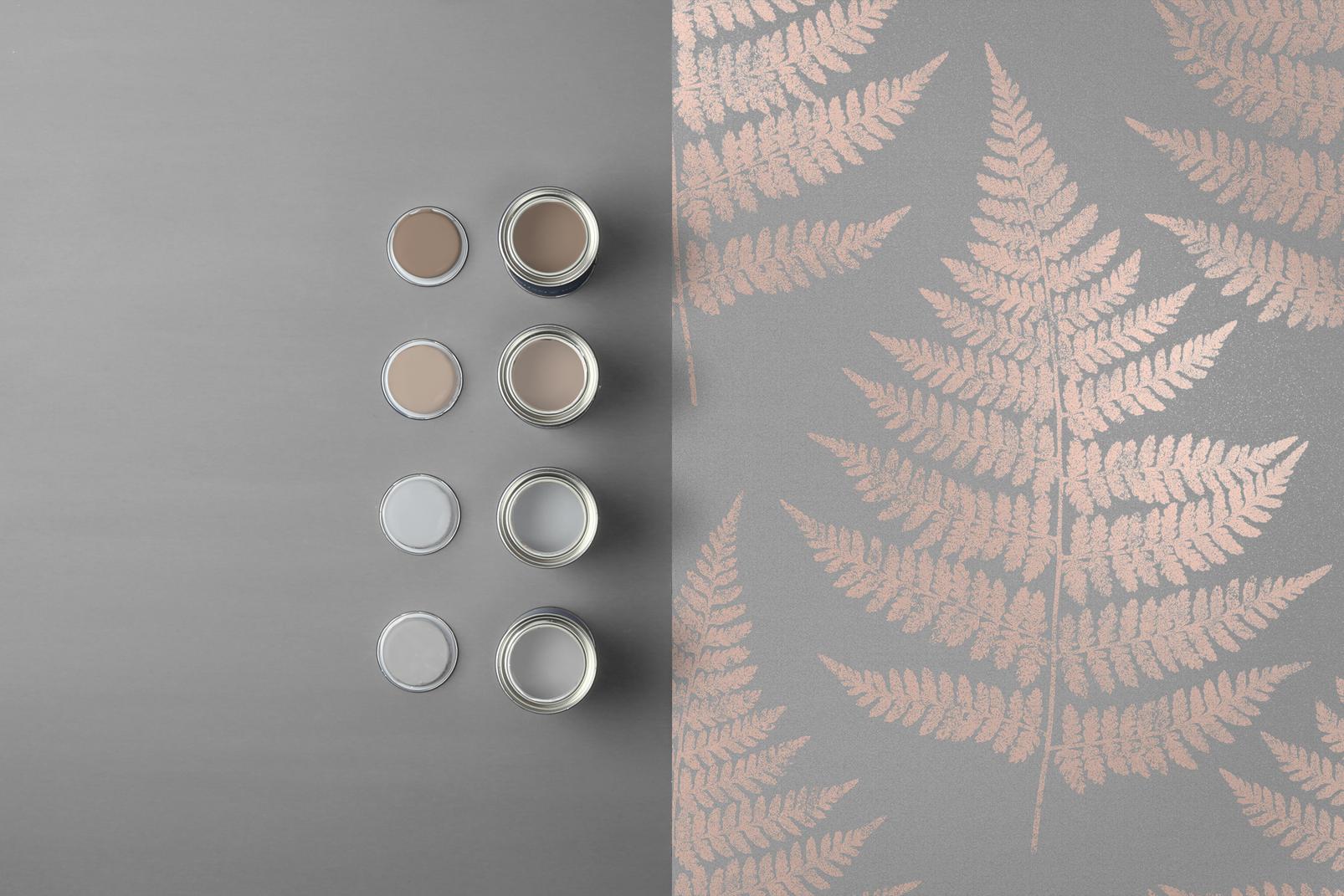 Royal Fern Dove Wallpaper