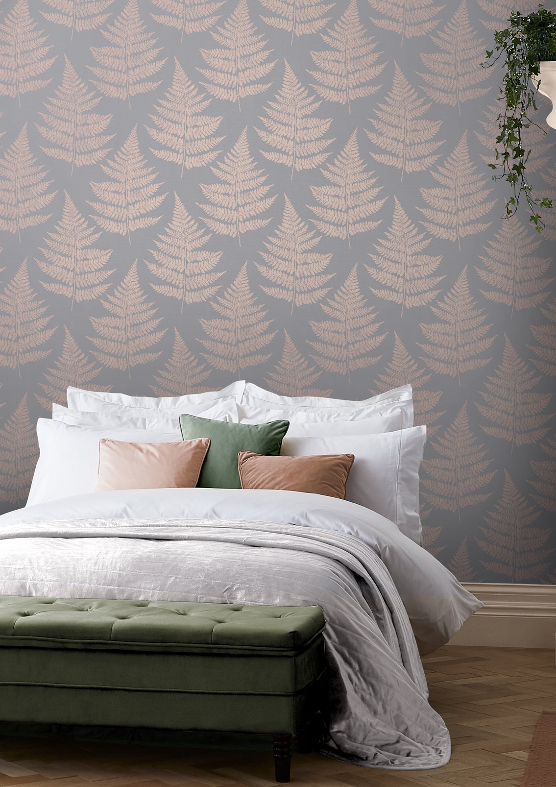 Royal Fern Dove Wallpaper