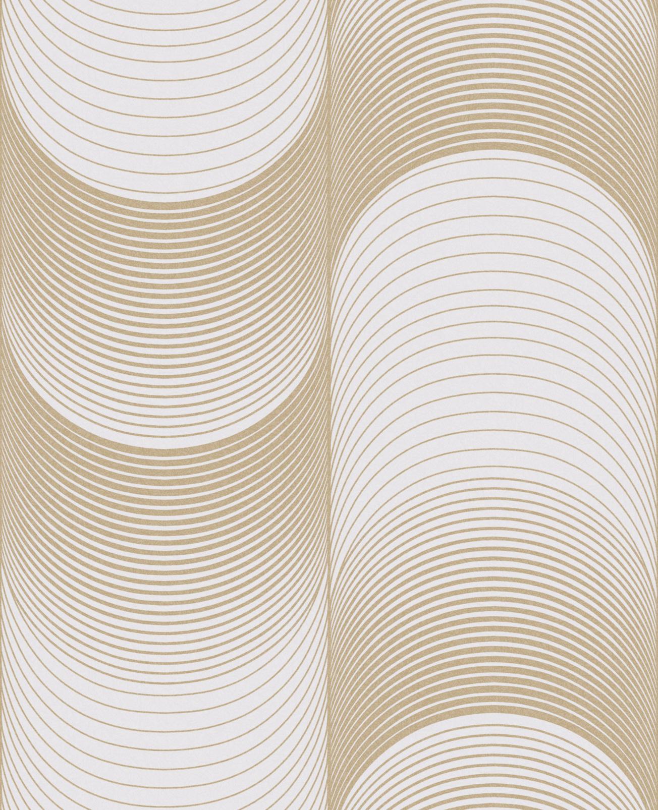 Eclipse Pearl & Gold Wallpaper