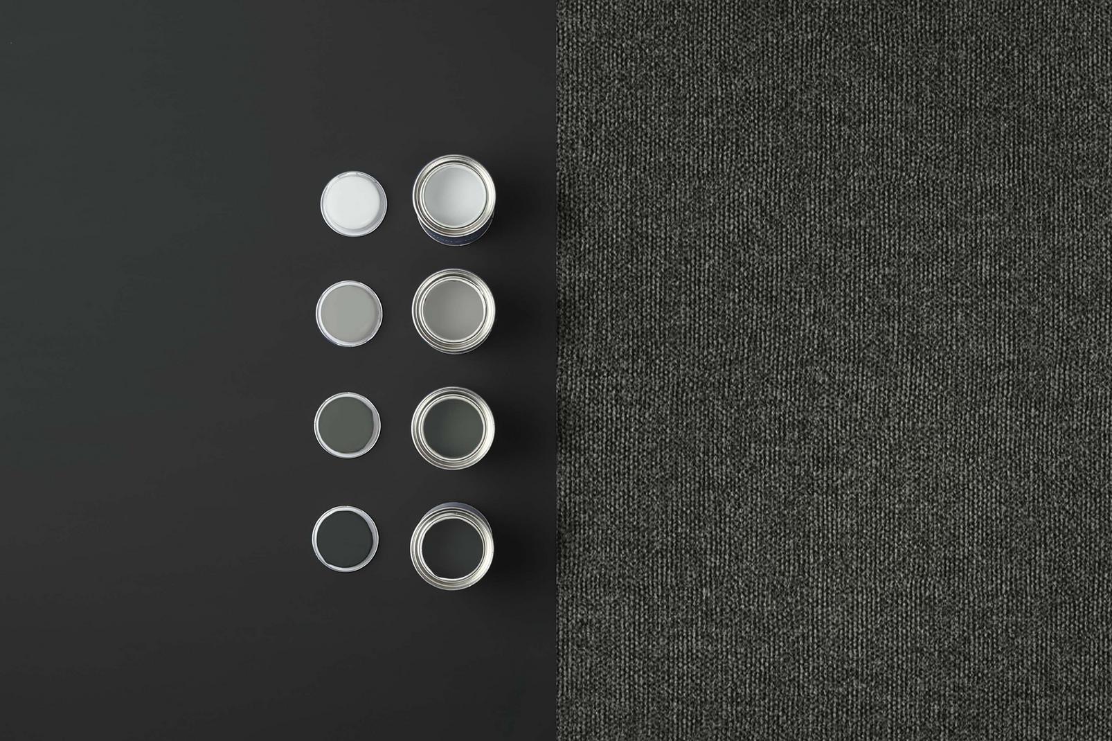 Twill Deep Grey Wallpaper