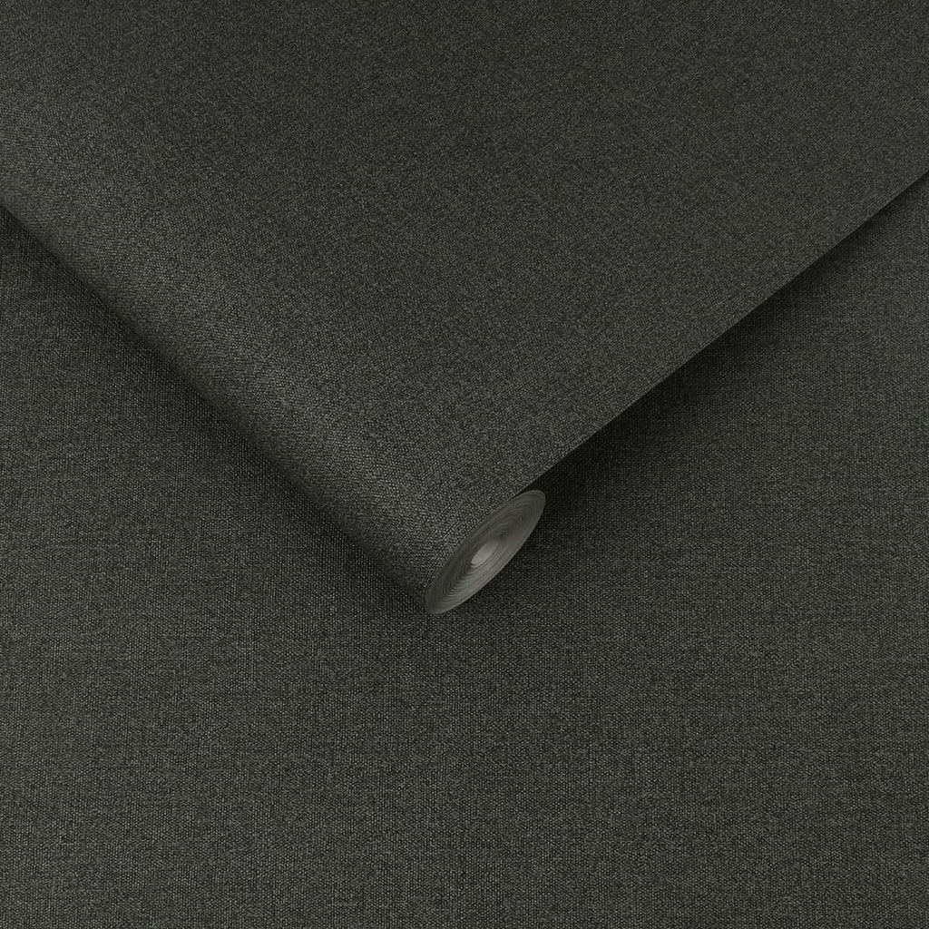 Twill Deep Grey Wallpaper