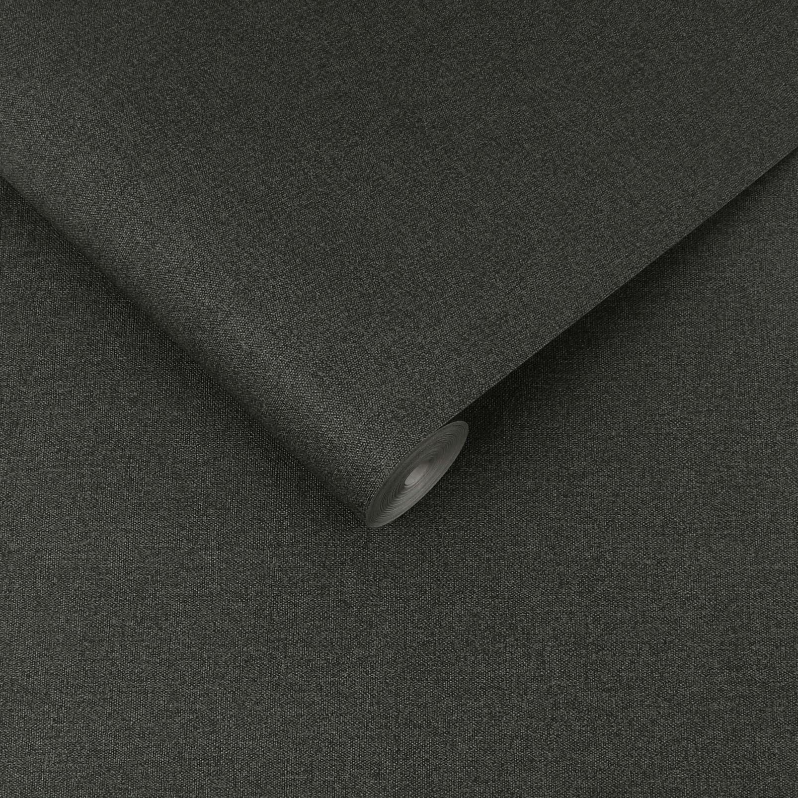 Twill Deep Grey Wallpaper