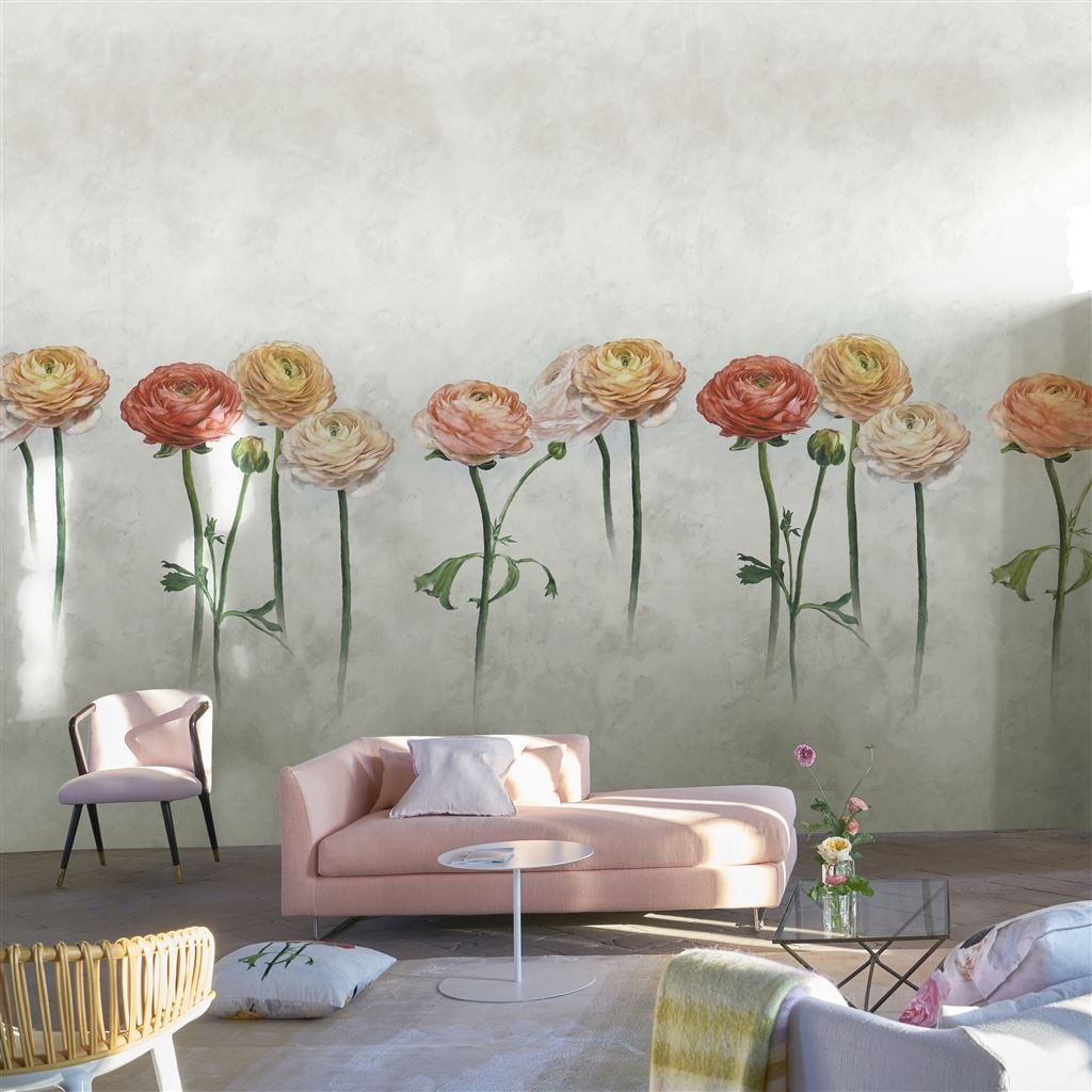 Tourangelle Scene 2 Peony (Scenes and Murals)