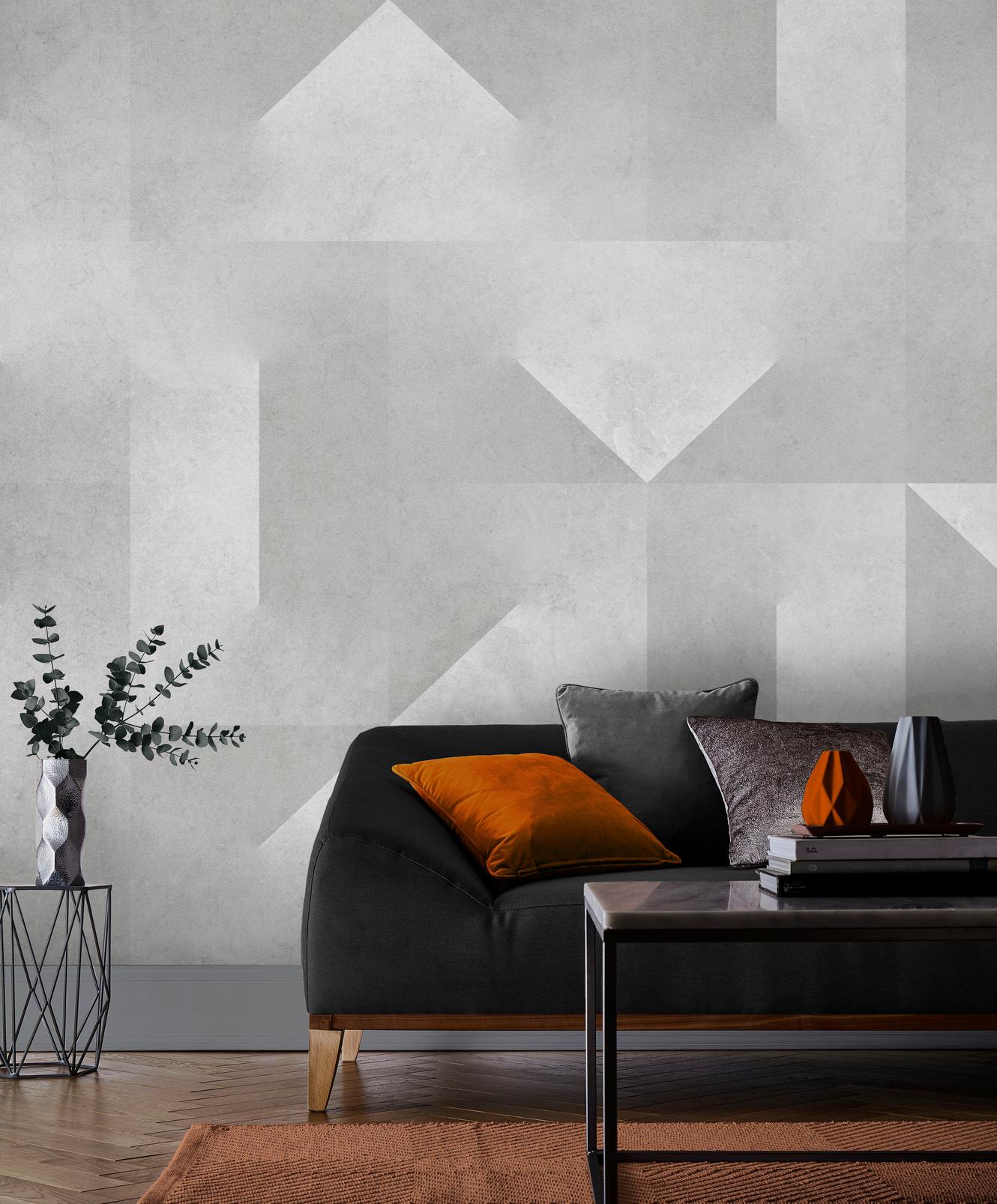 Capture Light Grey Bespoke Mural