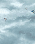Flight of Swallows Daybreak Bespoke Mural