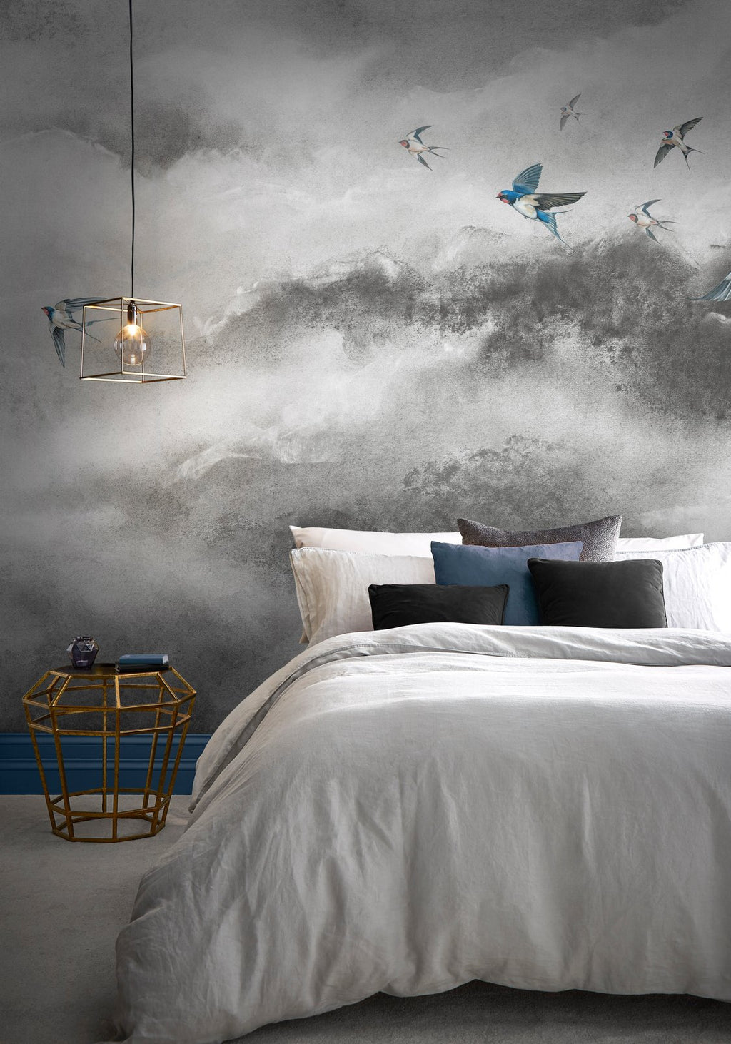 Flight of Swallows Storm Bespoke Mural