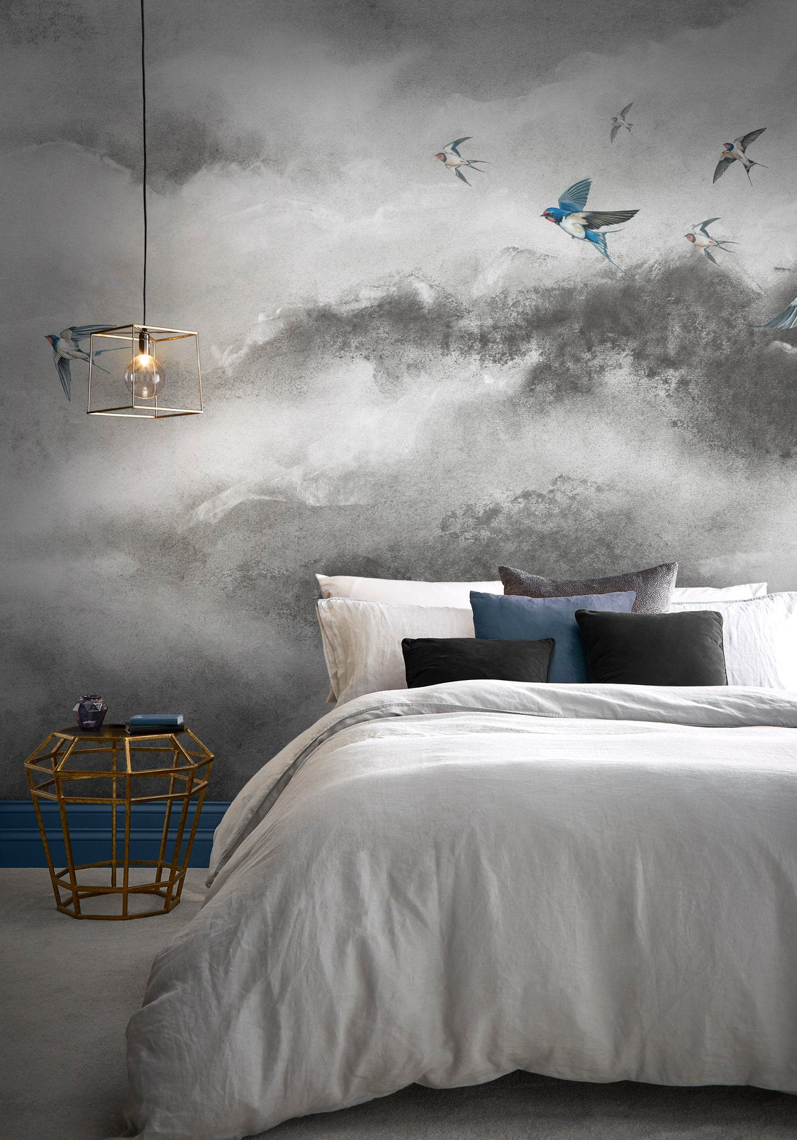 Flight of Swallows Storm Bespoke Mural
