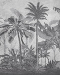 Vintage Jungle Grey Bespoke Mural