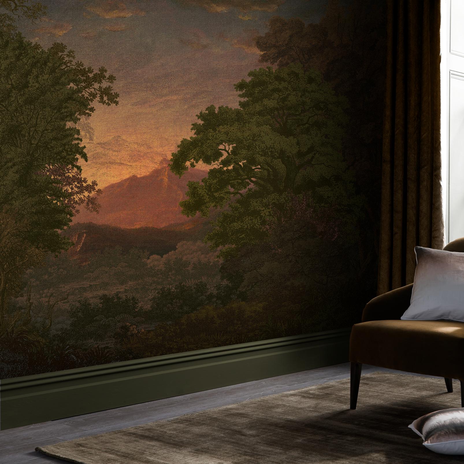 Sketch Forest Morning Bespoke Mural