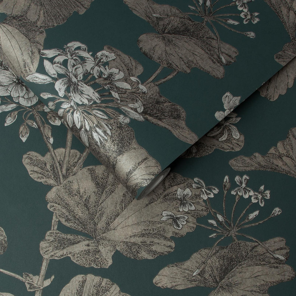 Florentia Emerald Wallpaper