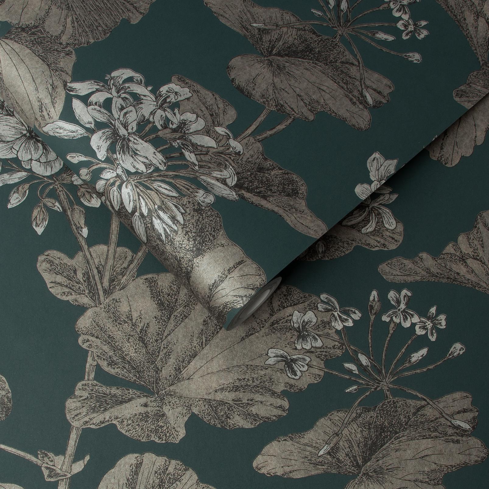 Florentia Emerald Wallpaper
