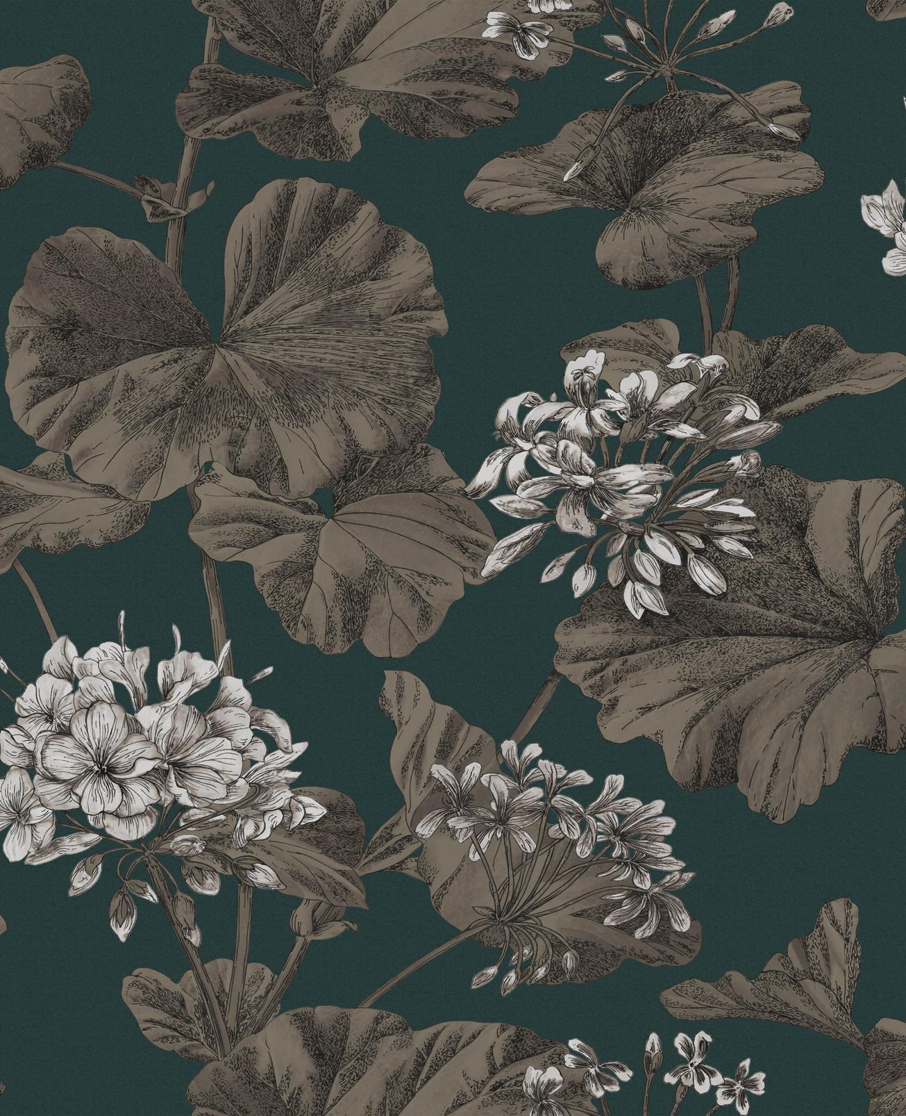 Florentia Emerald Wallpaper