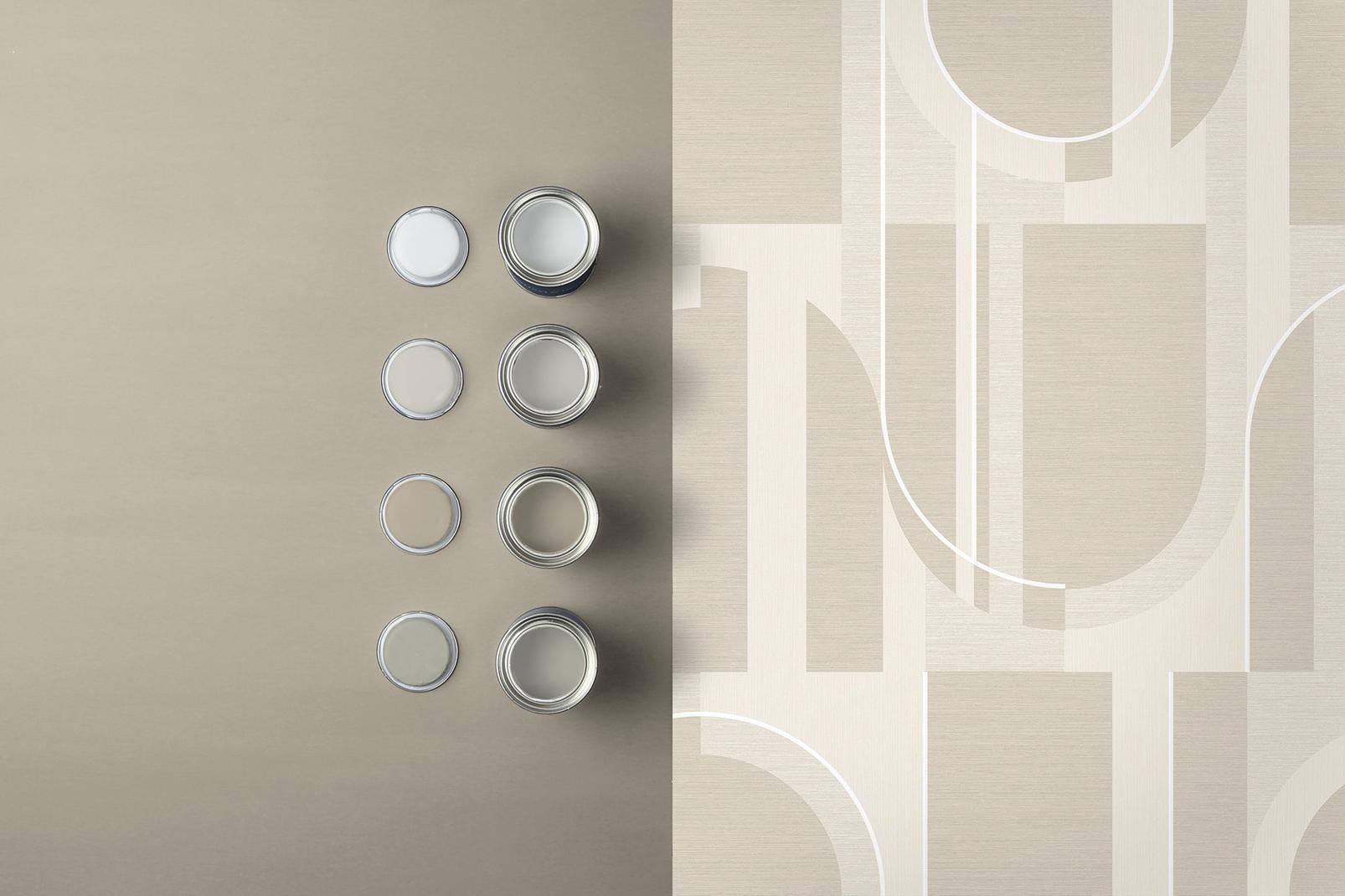 Marcia Taupe Wallpaper