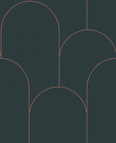 Lancet Green & Gold Wallpaper