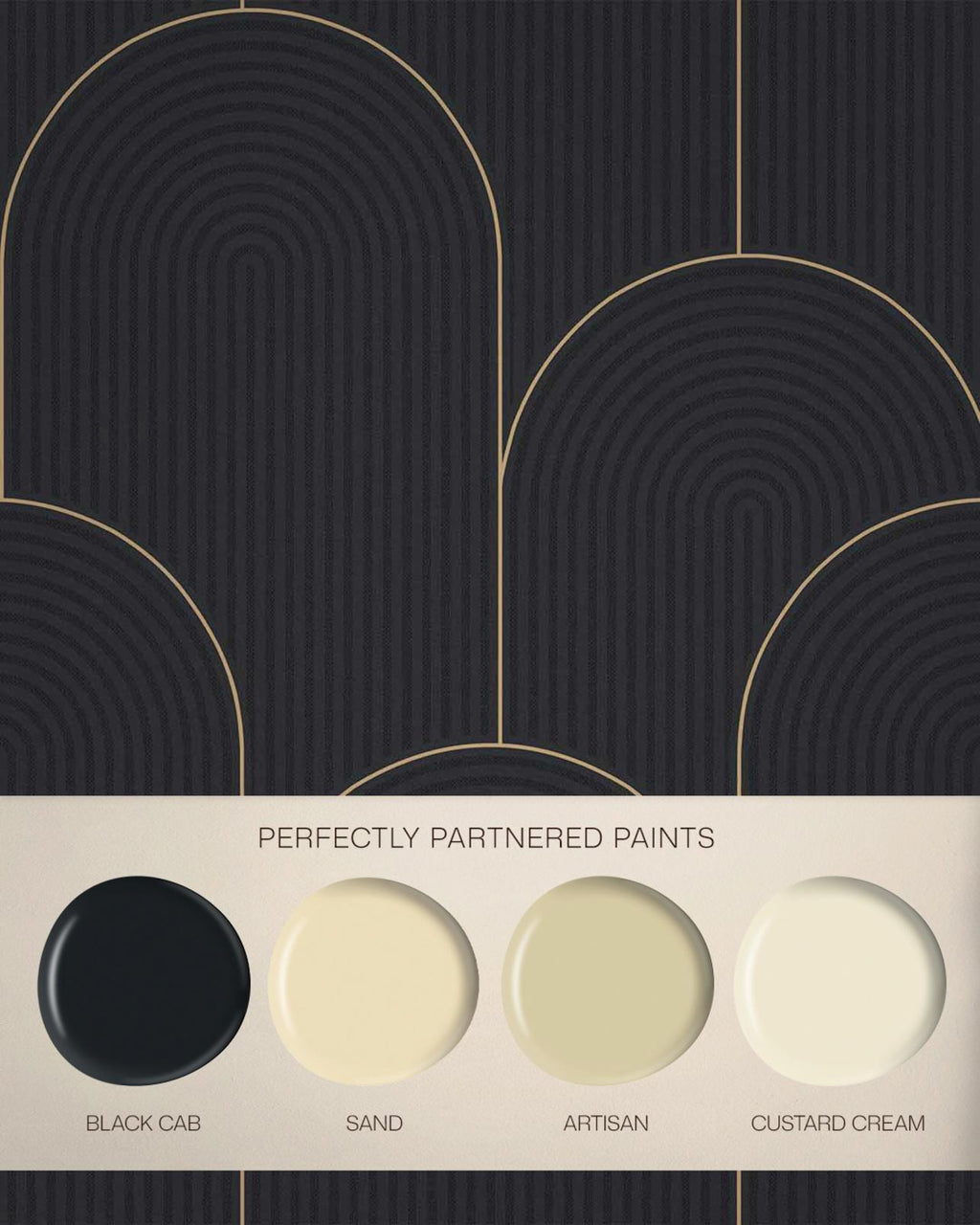 Lancet Black & Gold Wallpaper