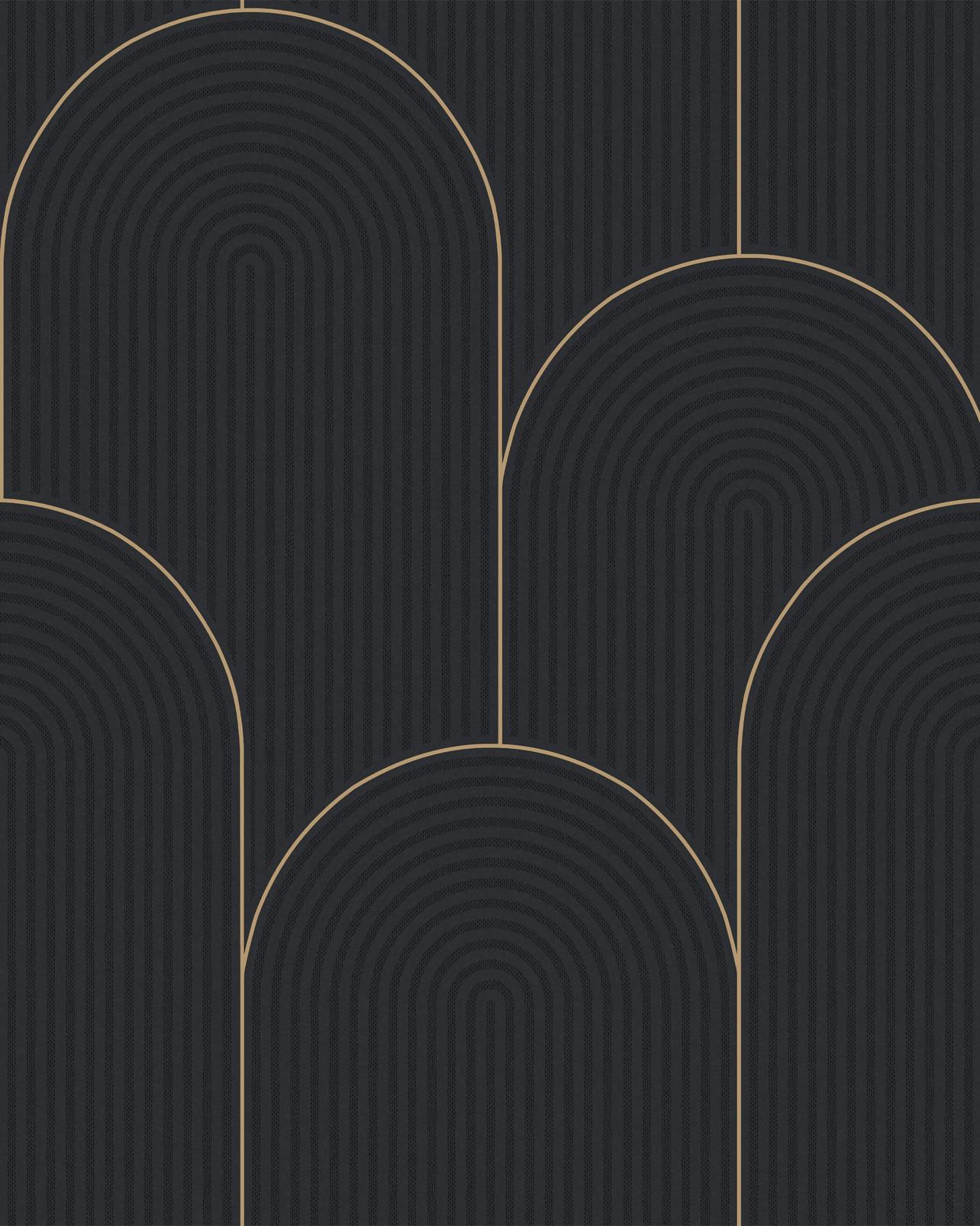 Lancet Black & Gold Wallpaper