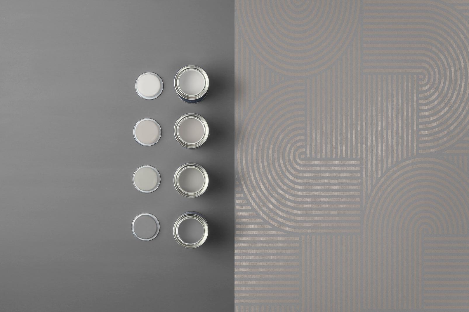 Centra Taupe Wallpaper