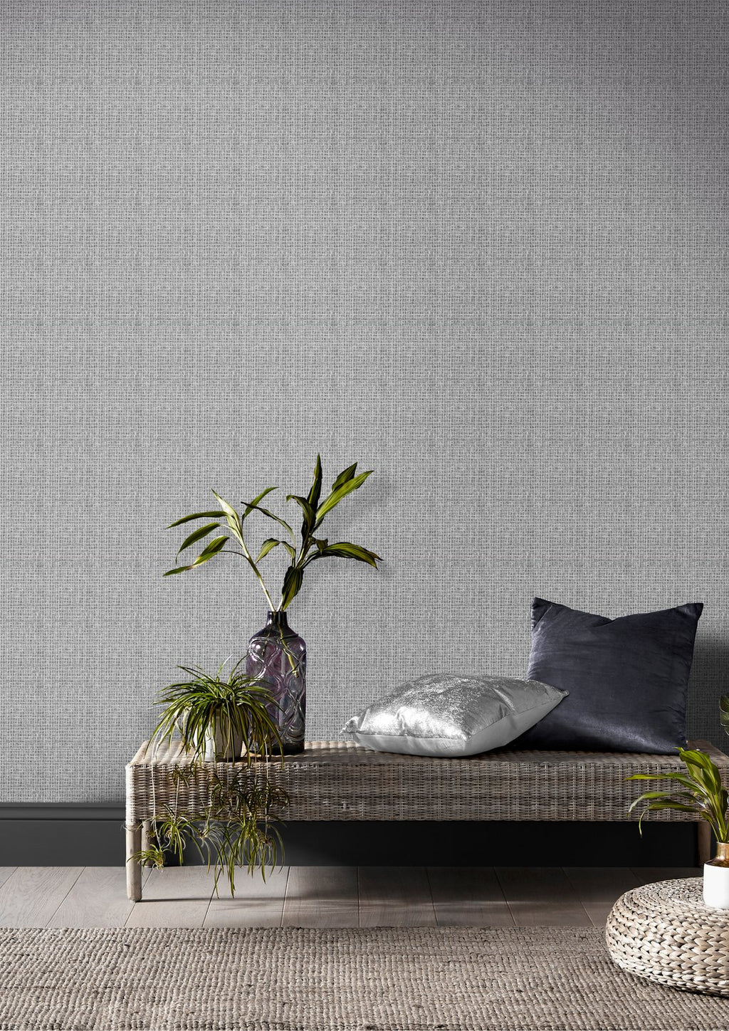 Sisal Grey Wallpaper