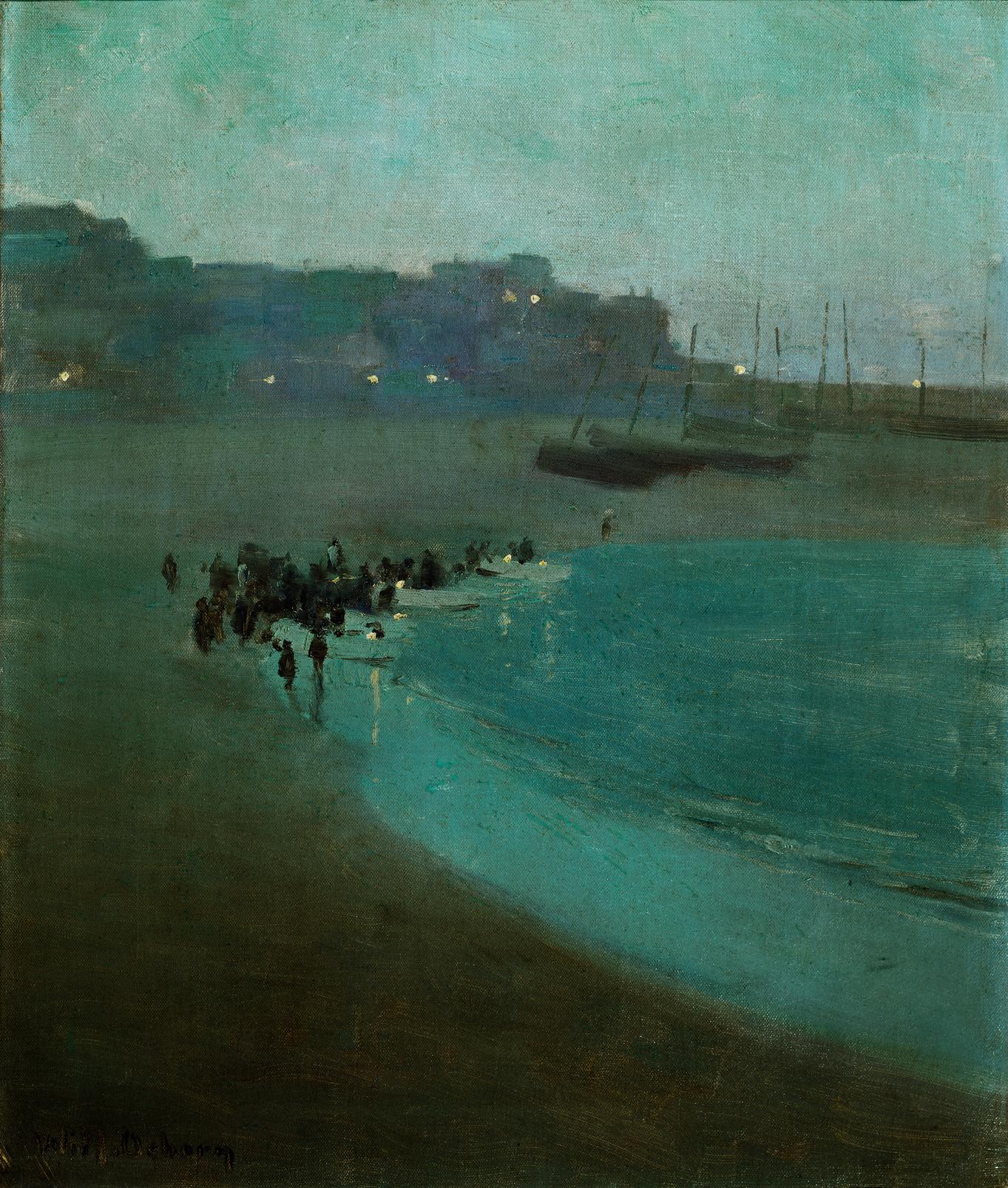 Osborn Beach at Dusk Bespoke Mural