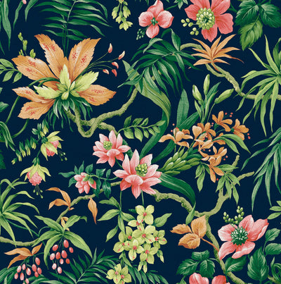 Tesronto Navy Wallpaper