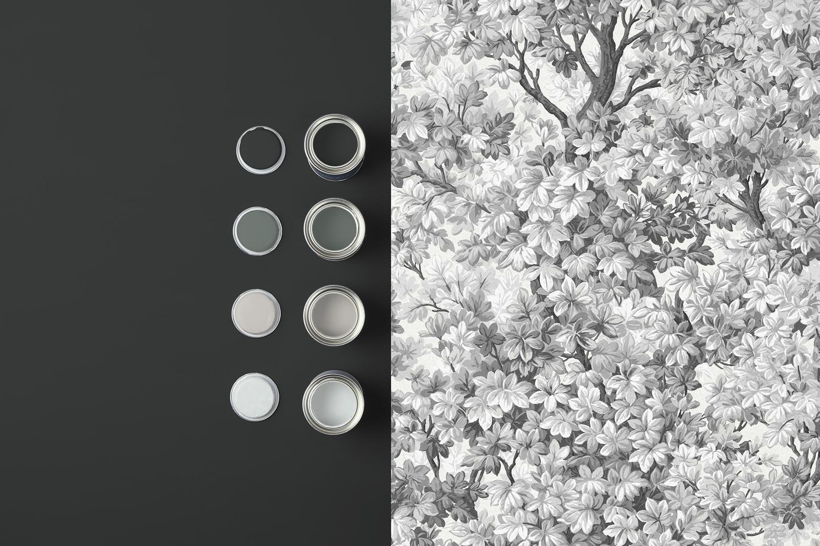Coppice Mono Wallpaper