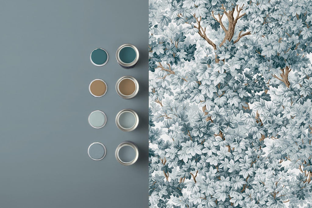 Coppice Blue Wallpaper