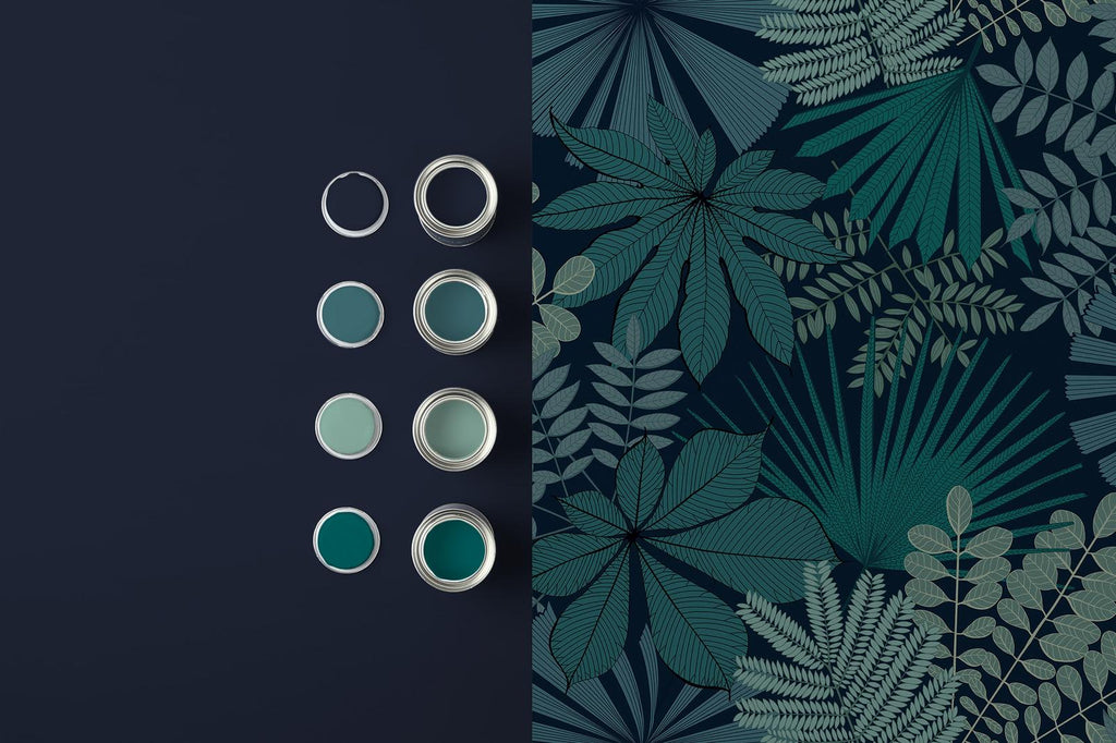 Bohemia Teal Wallpaper