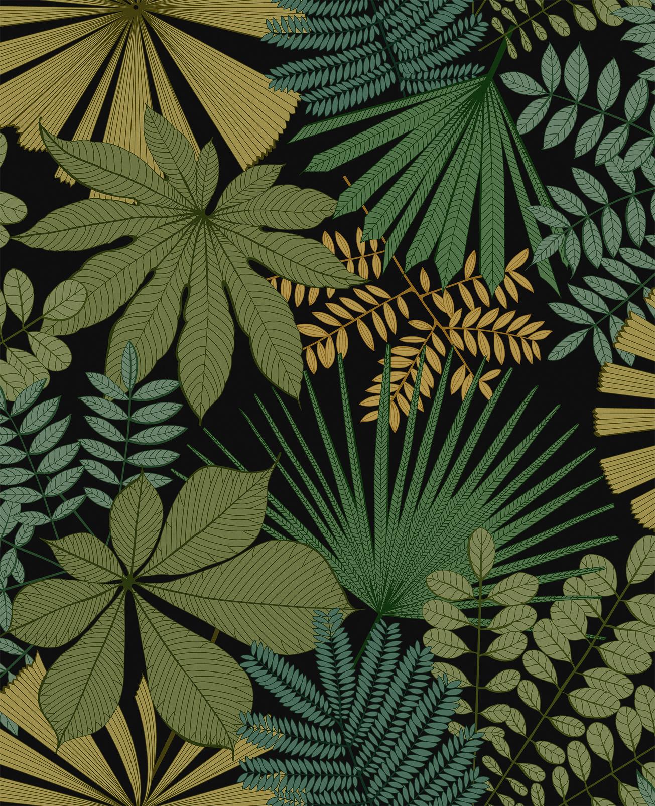 Bohemia Black Wallpaper