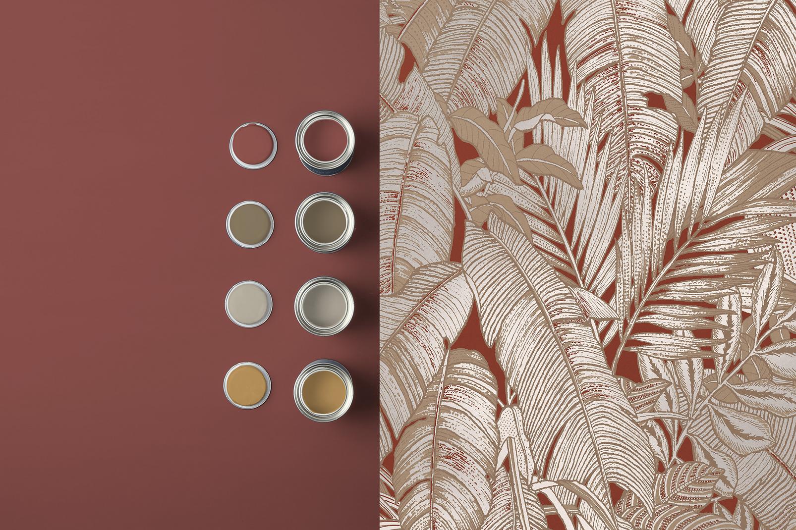 Paradys Alizarin Wallpaper