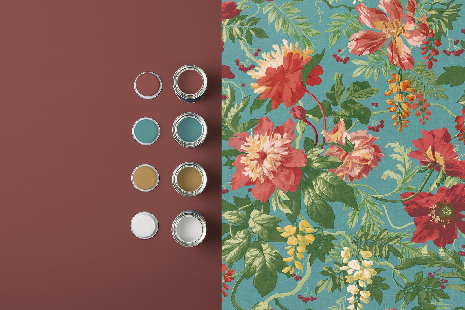 Florenzia Botanico Wallpaper