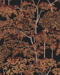 Idyll Tree Alizarin Wallpaper