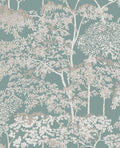 Idyll Tree Duck Egg Wallpaper