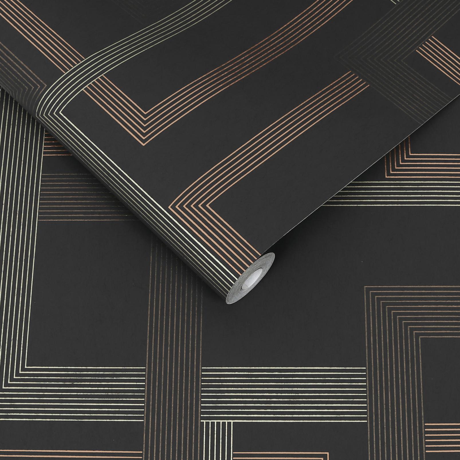 Entwine Navy Wallpaper