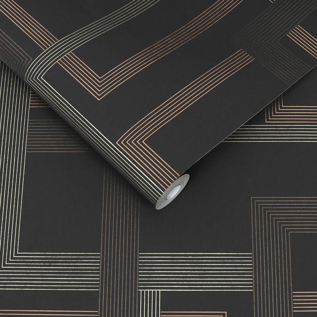 Entwine Navy Wallpaper