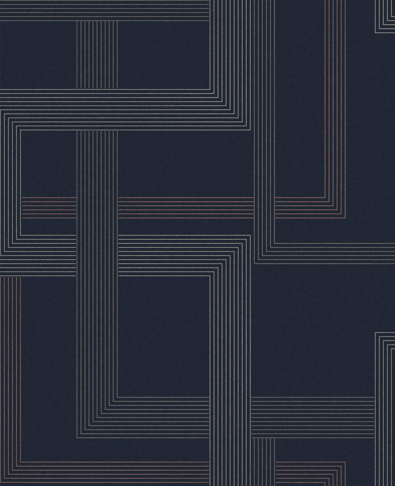 Entwine Navy Wallpaper