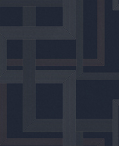 Entwine Navy Wallpaper