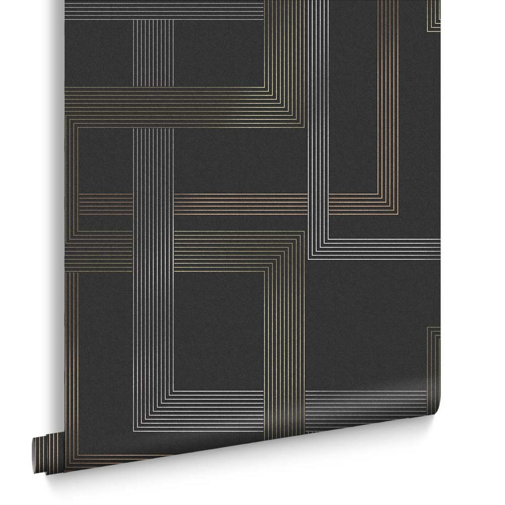 Entwine Charcoal Wallpaper