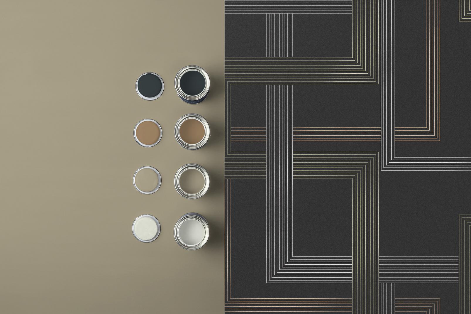 Entwine Charcoal Wallpaper