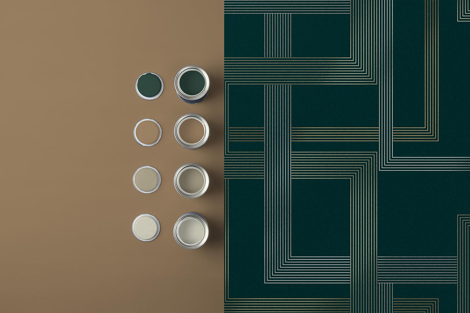 Entwine Emerald Wallpaper
