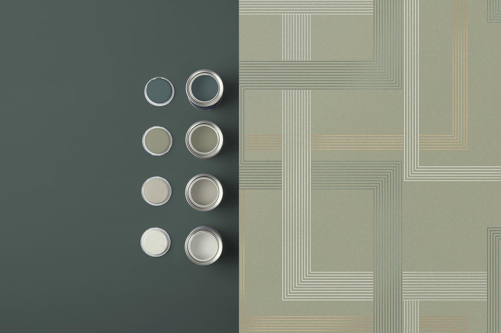 Entwine Sage Wallpaper